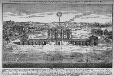 The peace rejoicings in the Green Park, Westminster, London by Unbekannt