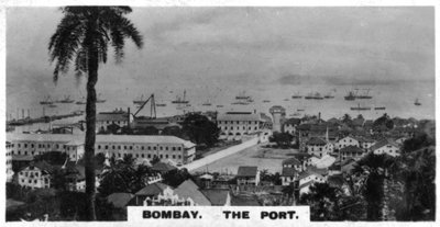 The Port, Bombay, India by Unbekannt