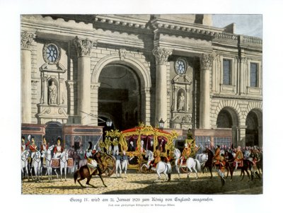 The proclamation of George IV as king, 31 January 1820 by Unbekannt