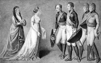 The reception of Alexander I, the Emperor of Russia, at Memel, 1802 by Unbekannt