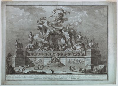 The Representation of Mount Etna with the Forge of Vulcan by Unbekannt