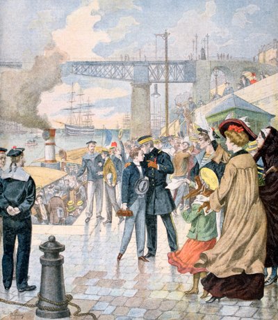The Return of the Ship Borda, and Embarkation of the Ship Fistots, Brest, France by Unbekannt
