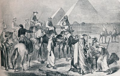 The Royal Party Leaving the Encampment at Giza, Egypt by Unbekannt