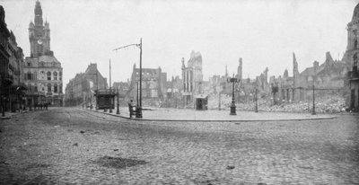 The Ruins and Bell Tower of Douai, France by Unbekannt
