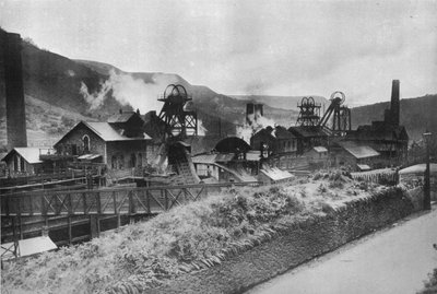 The Scene of the Coal Strike: A Typical South Wales Coal Mine, 1915 by Unbekannt