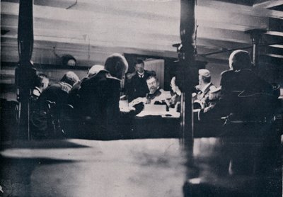 The Scene on the Victory During the Court-Martial, 1906 by Unbekannt