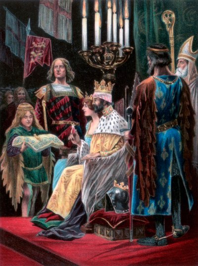 The second oblation by Edward II, Westminster, 25 February 1308 by Unbekannt