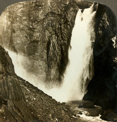 The Seething Waters of the Mighty Voringfos, One of the Largest Waterfalls of Norway by Unbekannt
