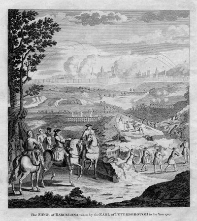 The Siege of Barcelona Taken by the Earl of Peterborough in the Year 1705 by Unbekannt