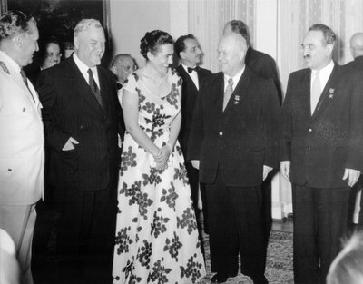 The Signing Ceremony of the Belgrade Declaration, Belgrade, Yugoslavia, 2 July 1955 by Unbekannt
