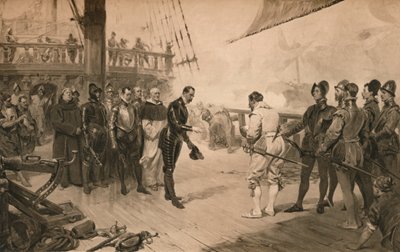 The Surrender of Don Anton to Sir Francis Drake, 1 March 1579 by Unbekannt