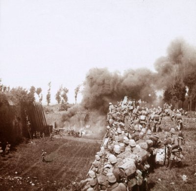 The taking of Bezonvaux by the Germans, Verdun, northern France by Unbekannt