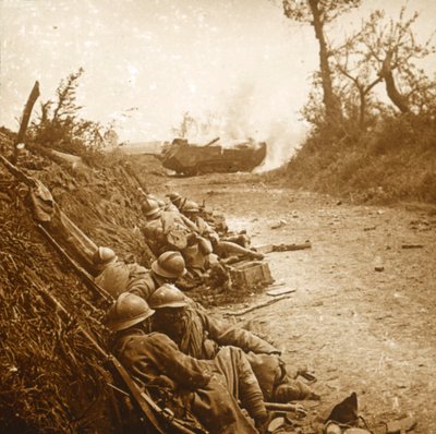 The Taking of Courcelles, Northern France by Unbekannt