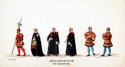 Theatre costume designs for Shakespeare