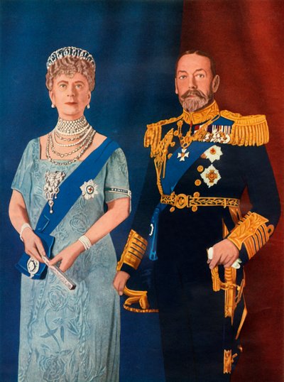 Their Majesties King George V and Queen Mary at the time of their Silver Jubilee in 1935, 1951 by Unbekannt