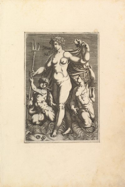 Thetis Standing with Two Tritons by Unbekannt