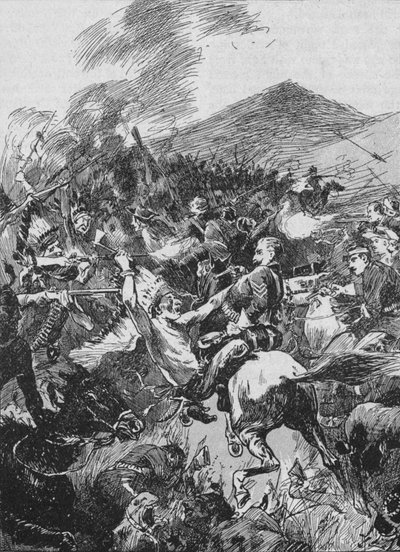 They Plunged into the Seething Mass of Painted and Befeathered Red Men by Unbekannt