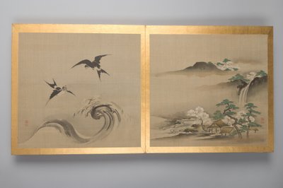 Thirty Paintings of Birds, Flowers and Landscape by Unbekannt