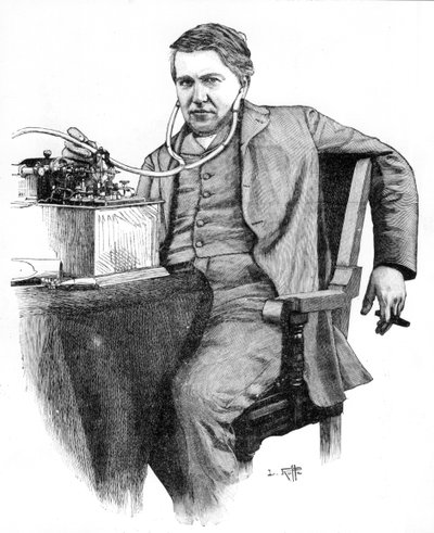 Thomas Alva Edison, American inventor, c1906 by Unbekannt