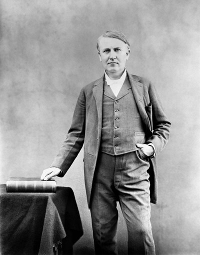 Thomas Edison, American inventor by Unbekannt