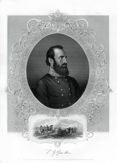 Thomas Jonathan Stonewall Jackson, Confederate general during the American Civil War by Unbekannt