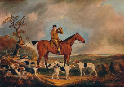 Thomas Oldaker on Pickle with his Hounds, c. 19th century, 1922 by Unbekannt