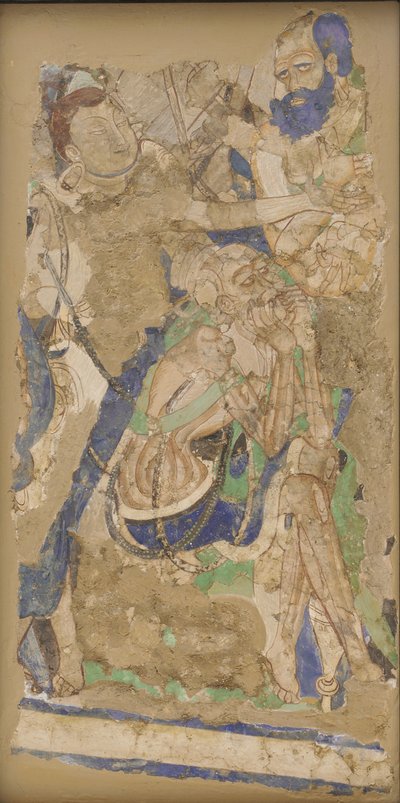 Three Figures, from Cave 224 by Unbekannt