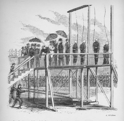 Three men and a woman hanged for the assassination of Lincoln by Unbekannt