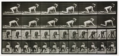Time-Lapse Photographs of a Child Crawling by Unbekannt