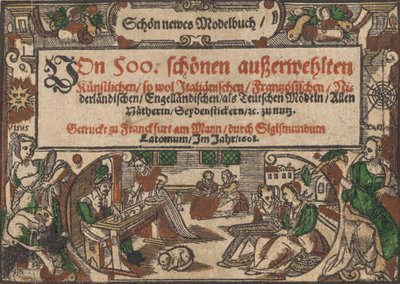 Title page from Schön newes Modelbuch Page 1r by Unbekannt