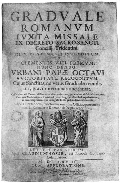 Title Page of a Missal Given by James II to John Brenan, 1894 by Unbekannt