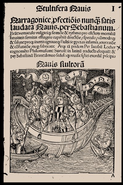 Title page of the book Ship of Fools by Sebastian Brant by Unbekannt