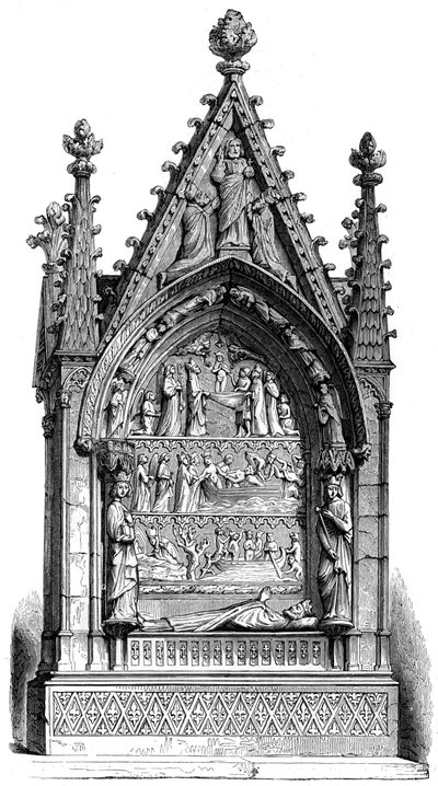 Tomb of Dagobert I 603-689, Merovingian king, Basilisque Saint-Denis by Unbekannt