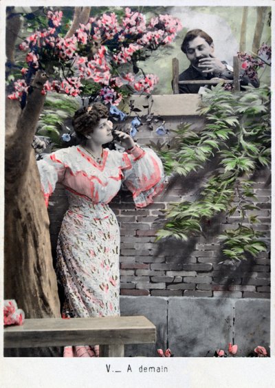 Tomorrow, vintage French postcard by Unbekannt