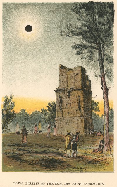 Total solar eclipse of 1860 observed from Tarragona, Spain by Unbekannt