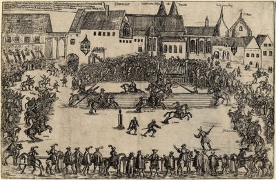 Tournament at the time of Henry I the Fowler 938 by Unbekannt