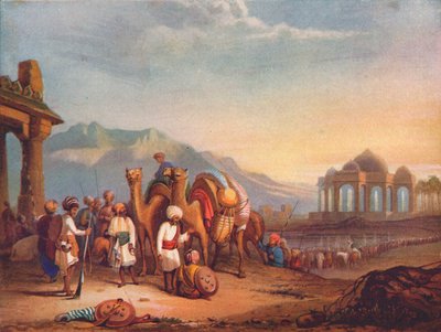 Travellers with Escort in the Ancient Province of Kattywar, 1908 by Unbekannt
