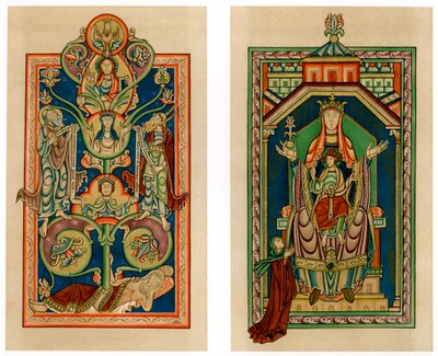 Tree of Jesse and Virgin and Child Enthroned by Unbekannt