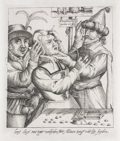 Trephination: Removing the Stone, engraving by Unbekannt