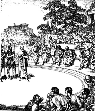Trial of Socrates, Ancient Greek Philosopher by Unbekannt