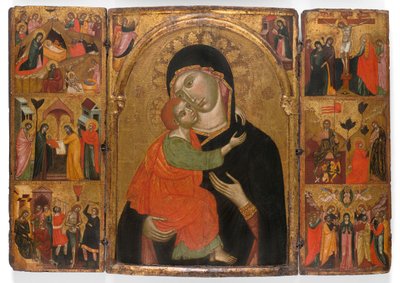 Triptych of the Virgin and Child with Scenes from the Life of Christ by Unbekannt