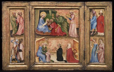 Triptych with the Adoration of the Magi by Unbekannt Unbekannt