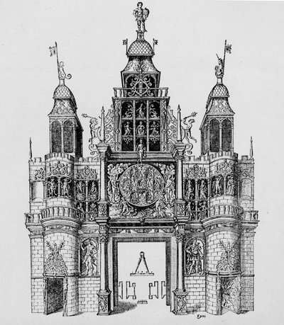 Triumphal Arch Erected at the Time of the Coronation of King James I by Unbekannt