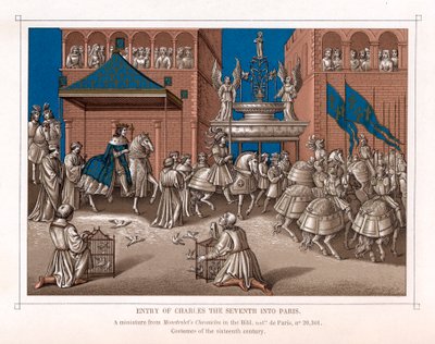 Triumphal entry of Charles VII, King of France, into Paris, c1435 by Unbekannt