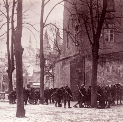 Troops, Aachen, Germany, c. 1914-1918 by Unbekannt