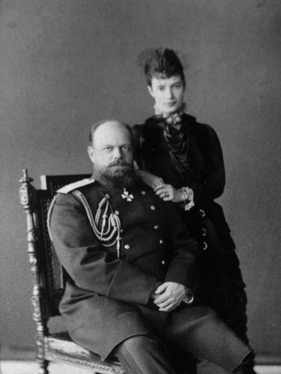 Tsar Alexander III and Tsarina Maria Fyodorovna of Russia by Unbekannt