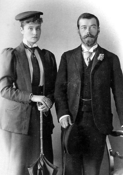 Tsarevich Nicholas Alexandrovich of Russia and Princess Alix of Hesse, London by Unbekannt