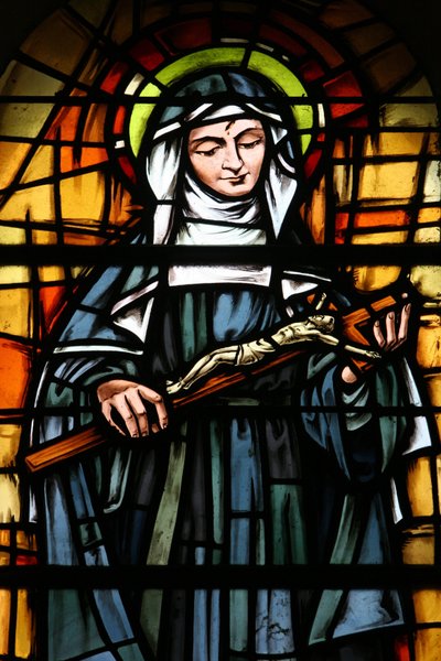 Tunis Cathedral Stained Glass Window: Santa Rita, Tunis, Tunisia by Unbekannt