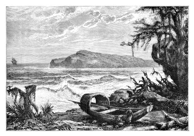 Turtle Island, View Taken at the Mouth of the Three Rivers by Unbekannt