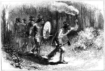 Tuscarora Indians Tracking Fugitives, Late 17th-Early 18th Century by Unbekannt